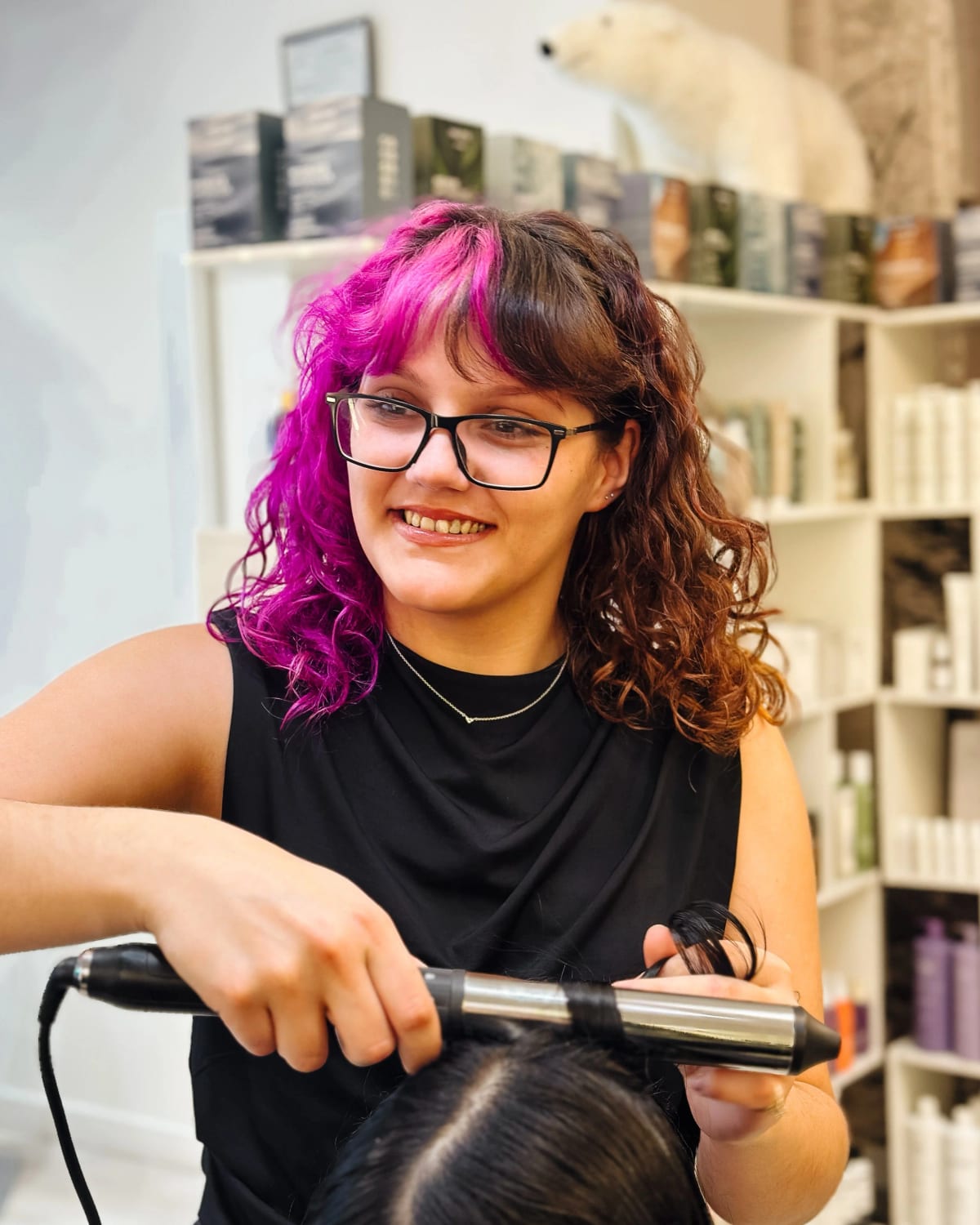 Emily Dowding, emerging stylist at Clique Organic Salons