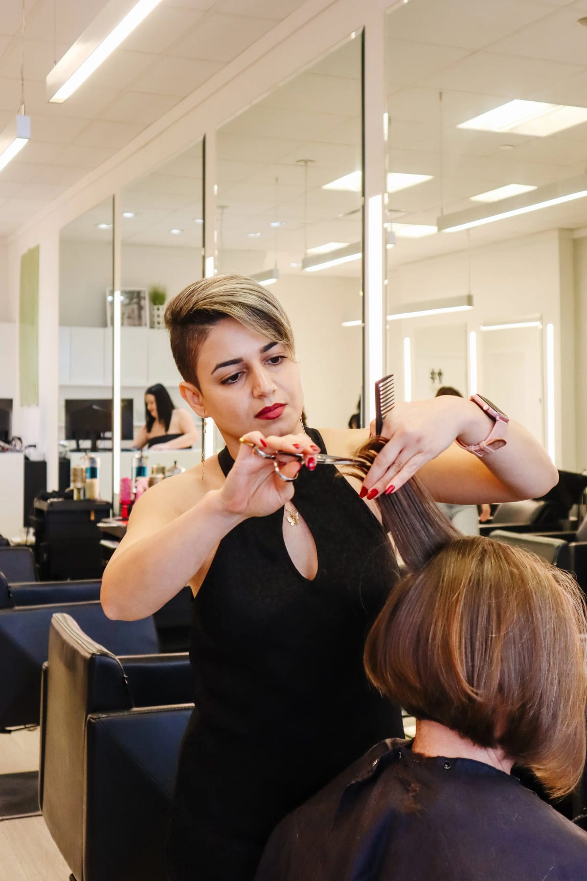 Maryeh Yousefi, senior level stylist at Clique Organic Salons